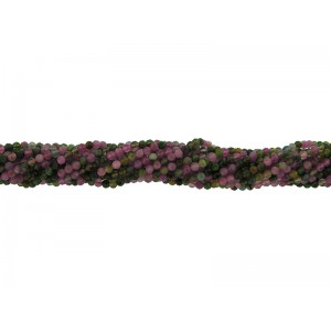 Mixed Colour Tourmaline Faceted Round Beads - 2mm