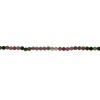 Mixed Colour Tourmaline Faceted Round Beads - 2mm