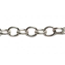 Sterling Silver 925 Fine Wire Trace Chain, 3.6 x 2 mm, wire 0.35 mm (61)