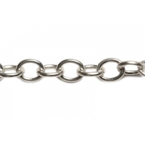 Sterling Silver 925 Trace Chain, Closed Link, 2 mm (64)