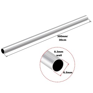 Sterling Silver Round Tube 6.5mm, 0.3mm wall, 30cm long