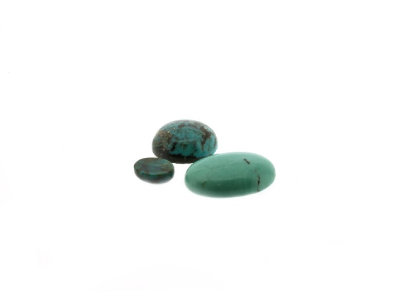 Turquoise Cabs Round 8 mm