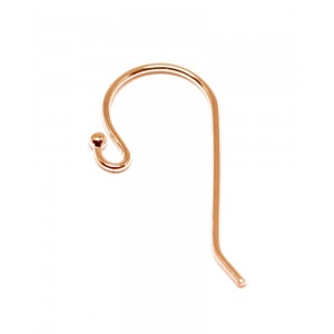 Rose Gold Filled Hook Wire (with ball) - 20mm